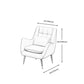 Modern 30.7" Wide Barrel Accent Chair with Basic Four Legs for Bedroom and Living Room