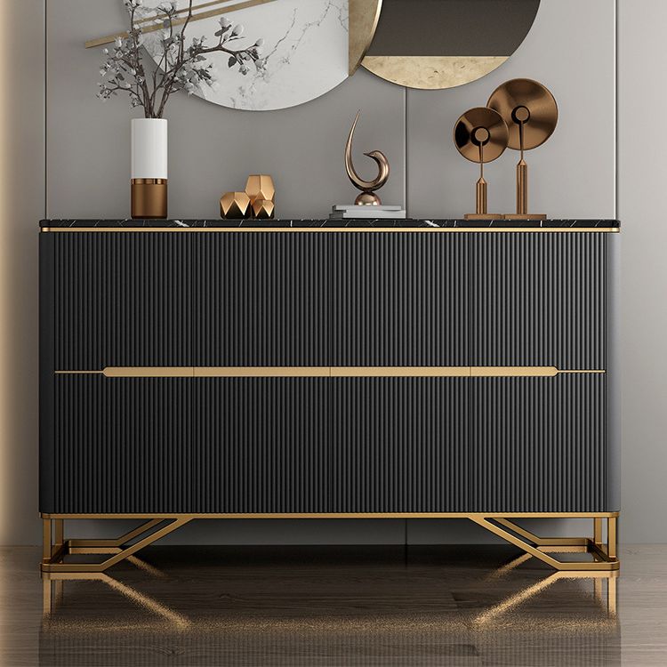 Glam Cabinets Dining Buffet 4-Door Buffet Sideboard for Living Room Clearhalo 'buffet_sideboard' 'Buffets & Sideboards' 'furn' 'furn_buffet_sideboard' 'Furniture' 'Kitchen & Dining Furniture' 1200x1200_64545c3c-1c41-46fe-af11-af31f672fd96