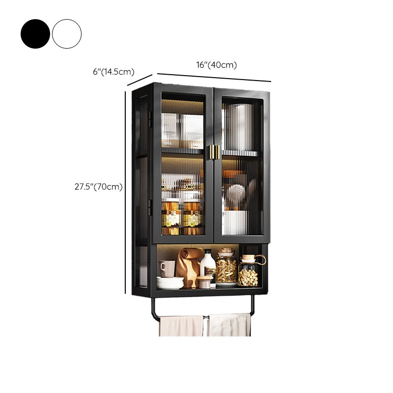 Armadio a buffet montato a parete per mobile in metallo contemporaneo per sala da pranzo