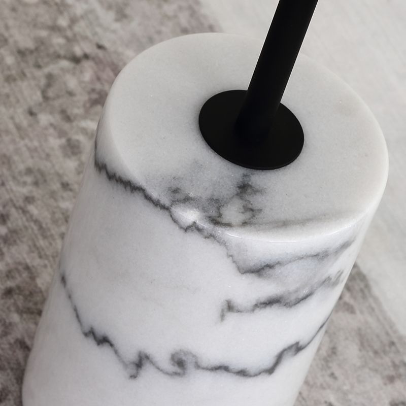 Iron and Marble End Table 11.8" Tall Mid-Century Round Drum Side Table Clearhalo 'Coffee & Accent Tables' 'End & Side Tables' 'end_side_table' 'end_side_tables' 'furn' 'furn_end_side_tables' 'Furniture' 'furniture_end_side_table' 'Living Room Furniture' 1200x1200_64567cd2-03c2-4511-b8d9-3ff03ecb6320