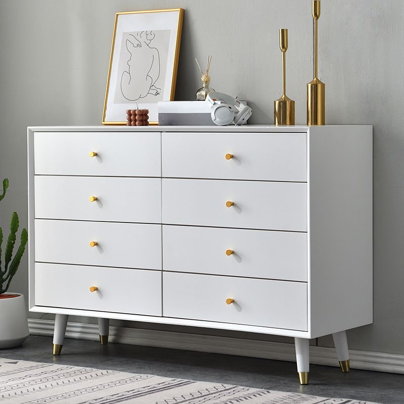 Wooden Storage Chest Dresser Contemporary Glam Chest with Drawers