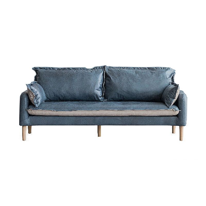Contemporary Faux Leather Sofa Square Arm Couch with Pillows Clearhalo 'furn' 'furn_sofas' 'Furniture' 'furniture_sofas' 'Living Room Furniture' 'Sofa' 'sofas' 1200x1200_64572b4a-1b55-4dd9-a879-cb964b6b6189