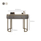 Luxurious Metal Make-up Vanity Stone Top Dressing Table Stool Set with Lighted Mirror
