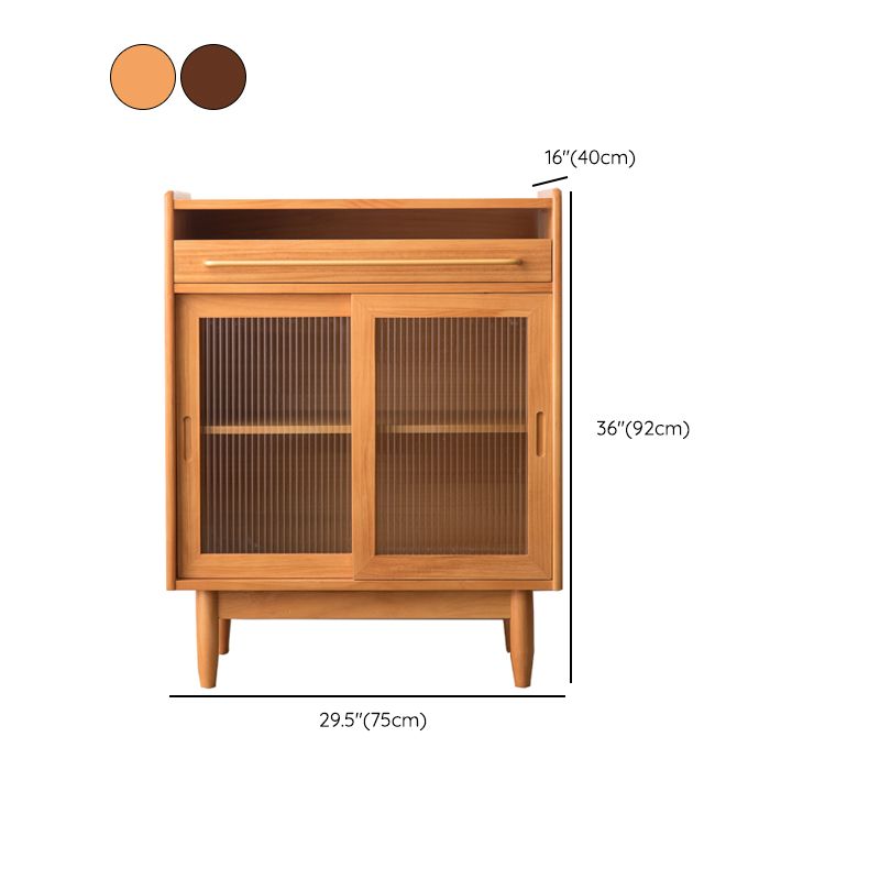 Armadietto di sideboard della porta di vetro contemporanea con spazio per l'uso domestico