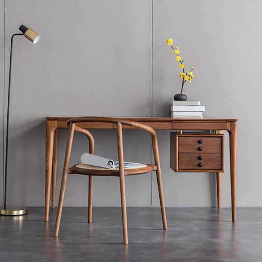 Silla de brazo para el hogar contemporáneo silla de comedor de madera sólida