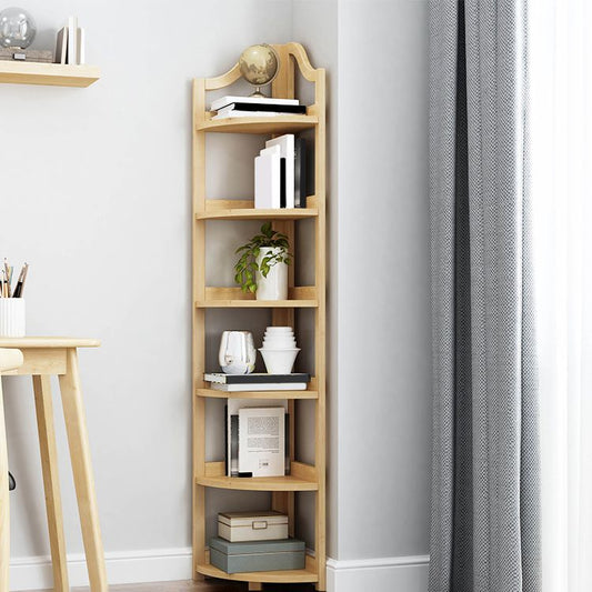 Corner Book Shelf Vertical Modern Shelf Bookcase for Study Room