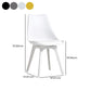 Nordic Style Armless Chair Plastic Upholstered Side Chair 16"x16"x32.6" Clearhalo 'Dining Chairs' 'Dining Tables & Seating' 'dining_chair' 'Furniture' 'furniture_dining_chair' 'Kitchen & Dining Furniture' 1200x1200_645e71d2-07c2-4df1-a57b-7021623ff048