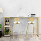 Glam Stone Bar Table Set 1/2/3 Pieces Rectangular Counter Set Clearhalo 'Bar Furniture' 'furn' 'furn_home_bar_bar_sets' 'Furniture' 'Home Bars & Bar Sets' 'home_bar_bar_sets' 'Kitchen & Dining Furniture' 1200x1200_645f097d-56d3-4a94-9dac-b86ca75d0d93
