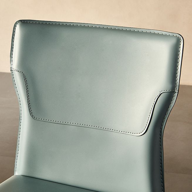 Sillas de estilo contemporáneo silla sin brazo para cocina con patas de metal