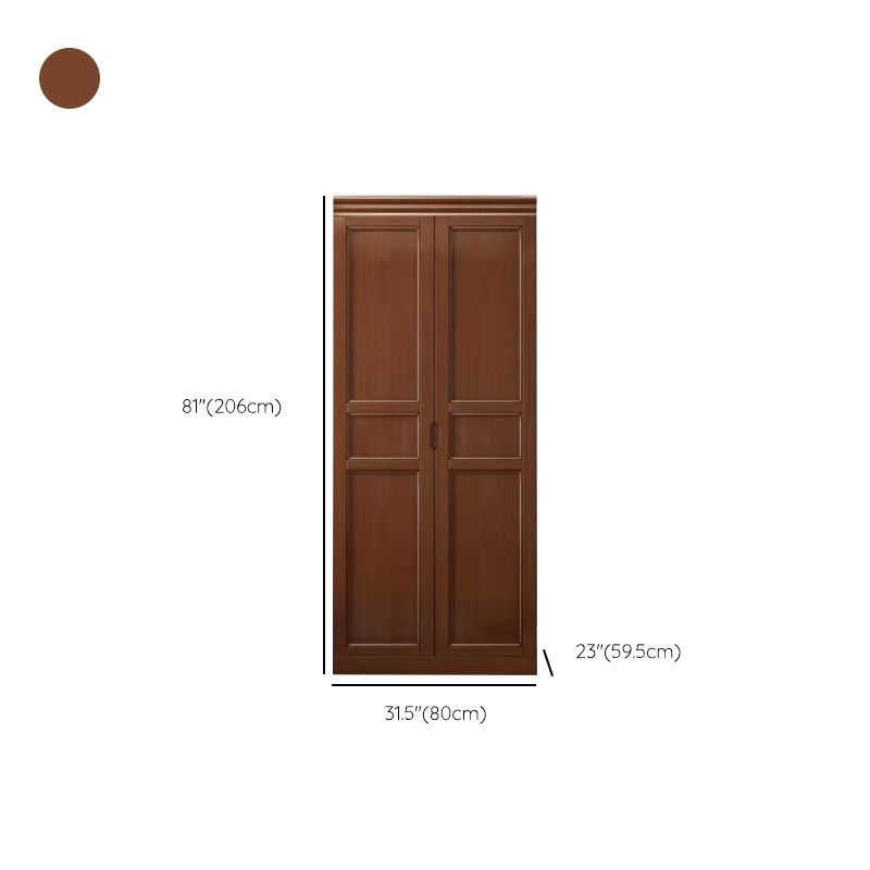 Matte afwerking Kast voor slaapkamer Traditionele rubberwood opbergkast