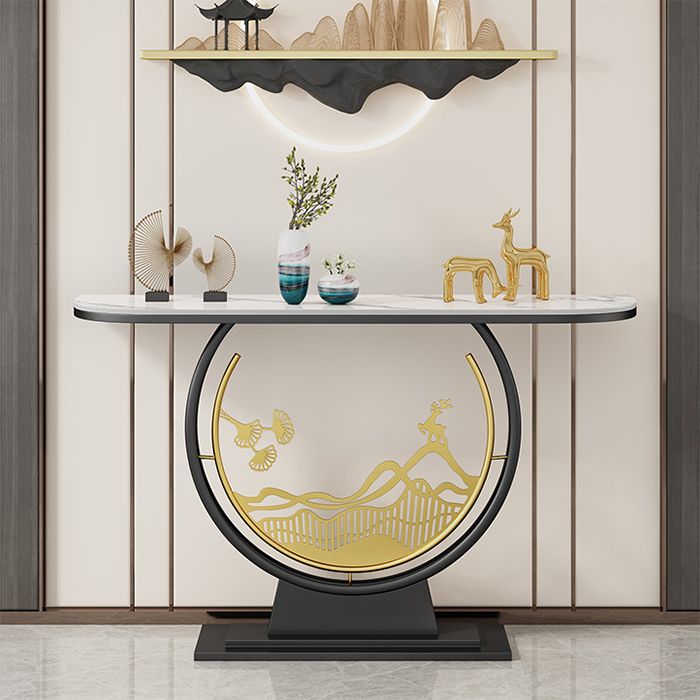 Tavolo accento console di ferro glam tavolo divano console in pietra per sala