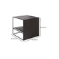 Ensemble de Table basse gigogne carrée, cadre en métal, Table de Cocktail basse avec étagère