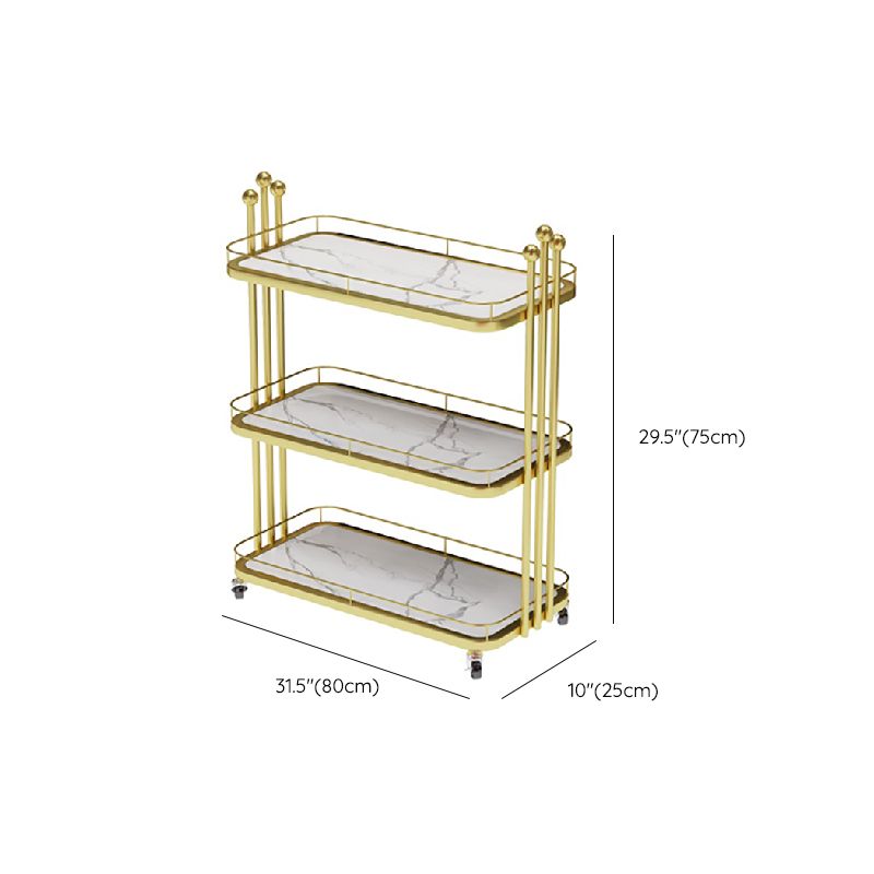 Dining Room Rolling Prep Table Stone Open Storage Prep Table
