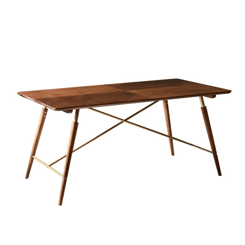 Tavolo da pranzo di lusso tradizionale tavolo da pranzo in legno marrone per uso domestico