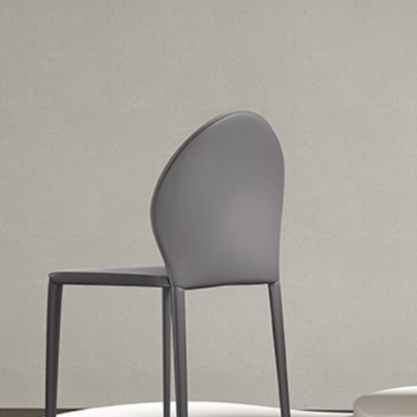 Hedendaagse faux lederen armloos eet- en accentstoelen voor thuis