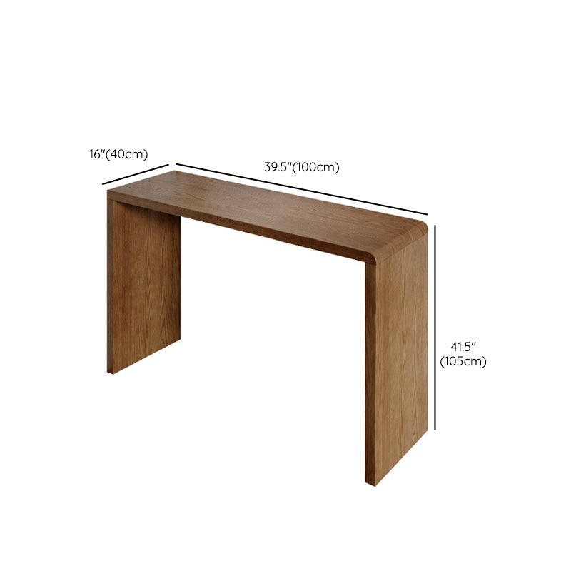 Modern Style Bar Table Pine Solid Wood Double pedestal Bar Dining Table with Storage Clearhalo 'Bar Furniture' 'Bar Tables' 'bar_tables' 'furn' 'furn_bar_tables' 'Furniture' 'Kitchen & Dining Furniture' 1200x1200_6466e58e-9fa7-454b-b8c9-dd16c2061b04