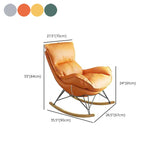 Chaise de culbuteur rembourrée moderne