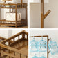 Moderne entreehal boom houten planken kleerhanger hal kapstok