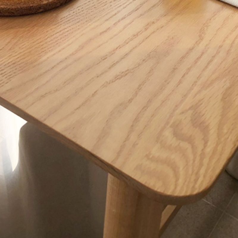 Tavolino da pranzo in legno in legno massiccio basato in legno contemporaneo da 41,3 pollici tavolo da vino da banco