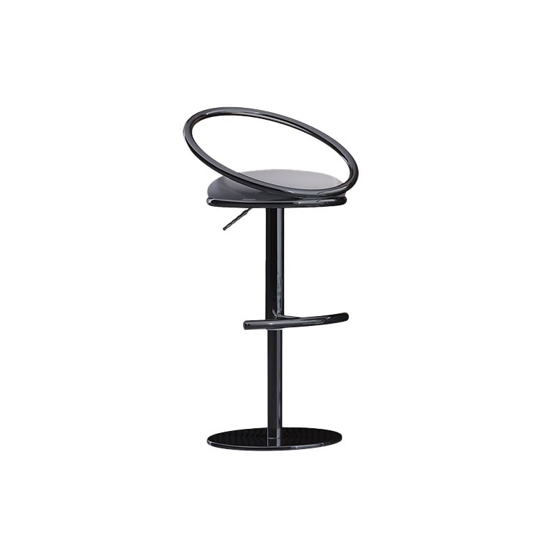Industrial Style Adjustable Bar Stool Low Back Counter Bar Stool for Home Clearhalo 'Bar Furniture' 'Bar Stools' 'bar_stools' 'furn' 'furn_bar_stools' 'Furniture' 'Kitchen & Dining Furniture' 1200x1200_646d78da-7410-4f15-96bc-78198ad9cbeb
