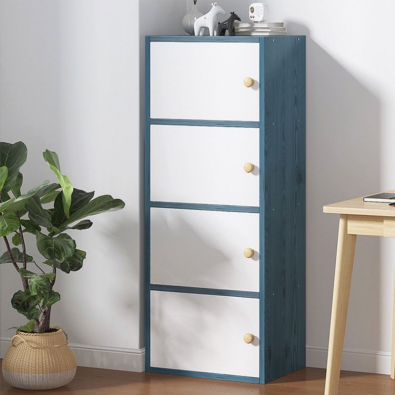 Mobile accento di legno rettangolo contemporaneo con mobile per lo stoccaggio delle porte