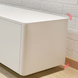 Consola de televisión de TV contemporánea Solid Wood TV Media Stand with Drains