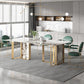 Scandinavian Kitchen Dining Arm Chair Metal Opening Back Dining Arm Chair Clearhalo ' kitchen&dining_furn' 'Dining Chairs' 'Dining Tables & Seating' 'dining_chair' 'Furniture' 'furniture_dining_chair' 'Kitchen & Dining Furniture' 'kitchen' 1200x1200_646e70fb-541d-4b50-8cda-0c6041c137e6