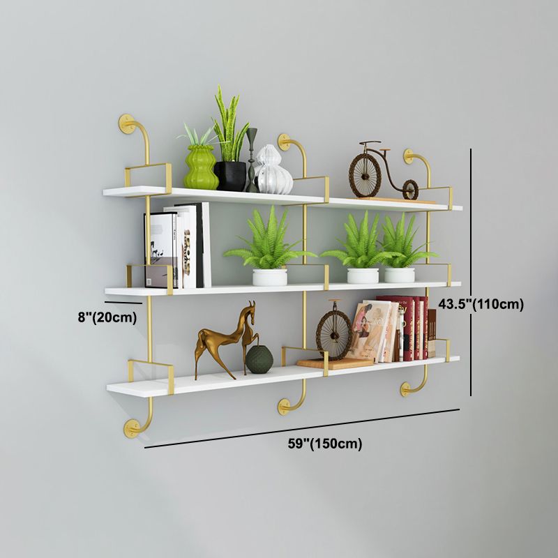 7.87"W Bookshelf Glam Style Wall Mounted Bookcase for Home Office Study Room Clearhalo 'Bookcases' 'Furniture' 'furniture_bookcases' 'kitchen' 'kitchen_bookcases' 'Living Room Furniture' 'Office Furniture' 1200x1200_6470d3a0-9503-4e08-b8bb-bdcf39d4c5fd
