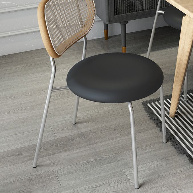 Contemporary Style Kitchen Square Dining Chair Open Back Side Armless Chair Clearhalo ' kitchen&dining_furn' 'Dining Chairs' 'Dining Tables & Seating' 'dining_chair' 'furn' 'furn_dining_chair' 'Furniture' 'furniture_dining_chair' 'Kitchen & Dining Furniture' 'kitchen' 1200x1200_6473d4b3-4706-4ab8-b457-d6d40119edd0