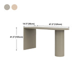 Industrial Wood Bar Table with Specialty Table Top Double Pedestal Table - 41.3" H Clearhalo 'Bar Furniture' 'Bar Tables' 'bar_tables' 'furn' 'furn_bar_tables' 'Furniture' 'furniture_bar_tables' 'Kitchen & Dining Furniture' 1200x1200_6473f940-45f1-4596-b2f2-13bcd5a791a2