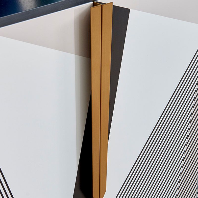 Mobili moderni buffet sideboard ingegnerizzato in legno da pranzo largo 15,7 pollici