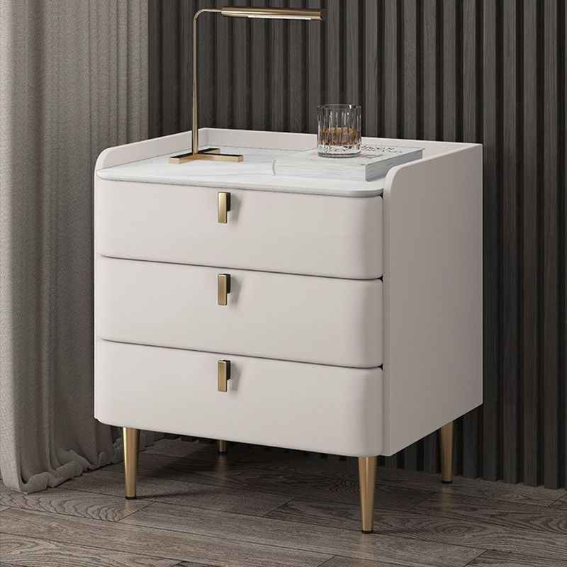 Klassiker Glamett Nachttisch Steinbettschrank mit 3 Schubladen