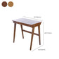 Bureau de bureau de chambre à coucher en bois massif moderne bureau de style, 29,5 pouces de haut