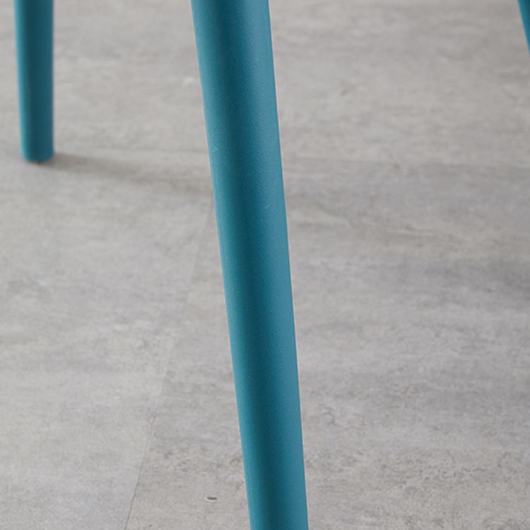 Contemporary Plastic Dining Chair Slat Back Side Armless Chair for Kitchen Clearhalo ' kitchen&dining_furn' 'Dining Chairs' 'Dining Tables & Seating' 'dining_chair' 'furn' 'furn_dining_chair' 'Furniture' 'furniture_dining_chair' 'Kitchen & Dining Furniture' 'kitchen' 1200x1200_64778abd-5168-4118-b7f6-80c98ea398f4