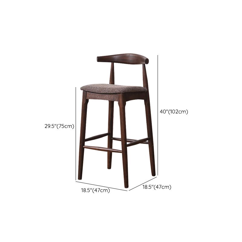 Industrial Fabric Counter & Bar Stools Ash Wood Indoor Stools Clearhalo 'Bar Furniture' 'Bar Stools' 'bar_stools' 'furn' 'furn_bar_stools' 'Furniture' 'Kitchen & Dining Furniture' 1200x1200_64780474-e3a6-4887-a50a-bc18ed49ca00