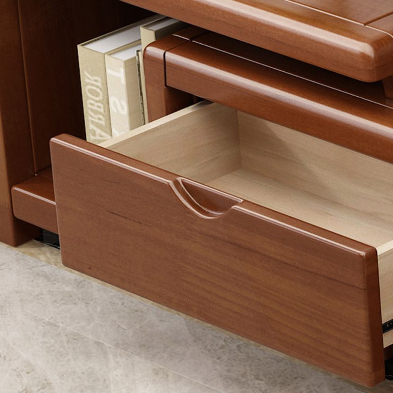 Stand de médias de télévision en bois moderne ouvert Stand de télévision avec tiroirs pour le salon