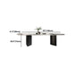 Stone Top Dining Table Contemporary Rectangle Dining Table with Black Base Clearhalo 'Dining Tables & Seating' 'Dining Tables' 'dining_table' 'furn' 'furn_dining_table' 'Furniture' 'furniture_dining_table' 'Kitchen & Dining Furniture' 'kitchen' 'kitchen_dining_table' 1200x1200_6479a98b-a101-49b9-9db1-737590ddeec9