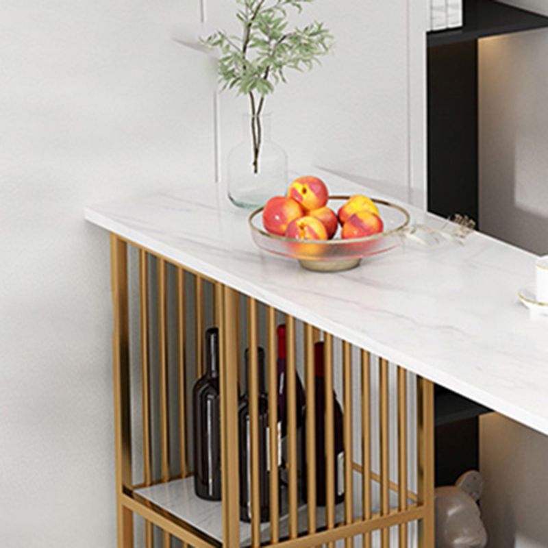 Glam Bar Dining Table White Rectangle Living Room Counter Table Clearhalo 'Bar Furniture' 'Bar Tables' 'bar_tables' 'furn' 'furn_bar_tables' 'Furniture' 'Kitchen & Dining Furniture' 1200x1200_6479b0cd-387f-48de-be30-5ccbf735d613