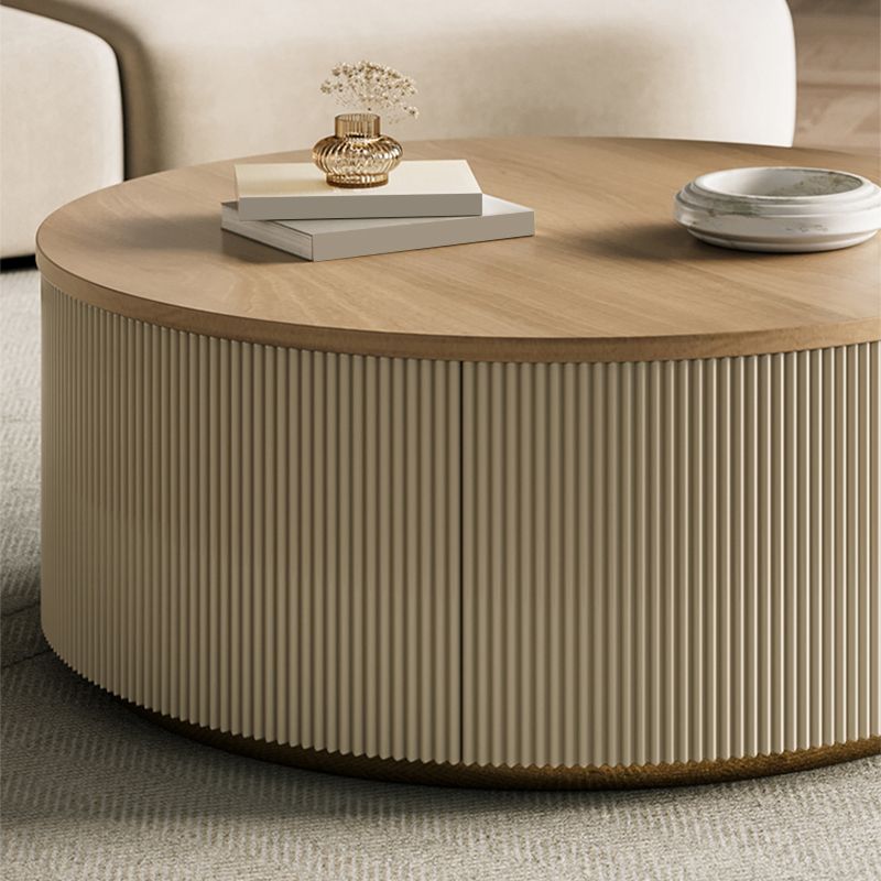 Modern Round Coffee Table Solid Wood Nesting Coffee Table Set Clearhalo 'Coffee & Accent Tables' 'Coffee Tables' 'coffee_tables' 'furn' 'furn_coffee_tables' 'Furniture' 'Living Room Furniture' 1200x1200_6479fbc8-555d-404e-8148-d258b9e621e8