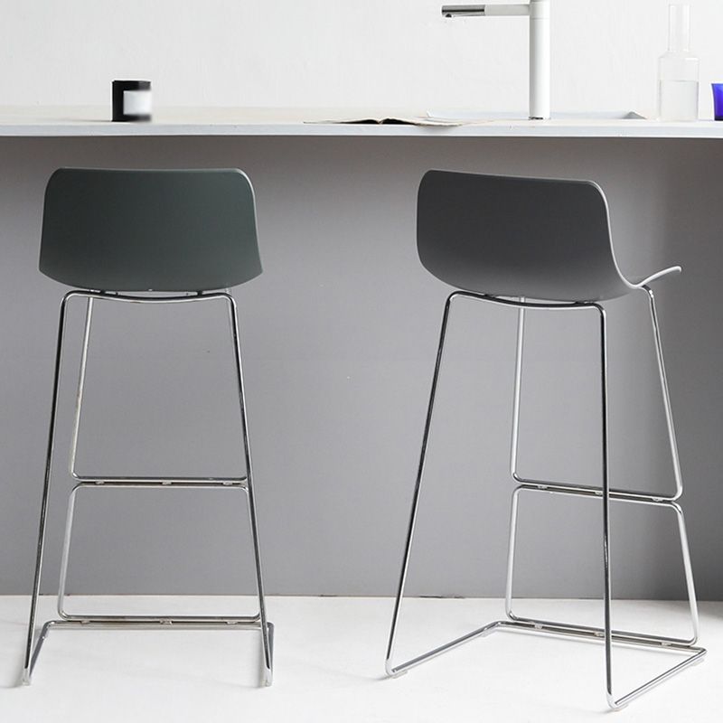 Industrial Style Bar Stool Sled Legs PP Bucket Seat for Kitchen Bar Clearhalo 'Bar Furniture' 'Bar Stools' 'bar_stools' 'furn' 'furn_bar_stools' 'furniture_bar_stools' 'Kitchen & Dining Furniture' 'kitchen&dining_furn' 'kitchen' 'kitchen_furn' Furniture' 1200x1200_647a11f0-f4c2-4ede-a990-dbf7c1f137c7