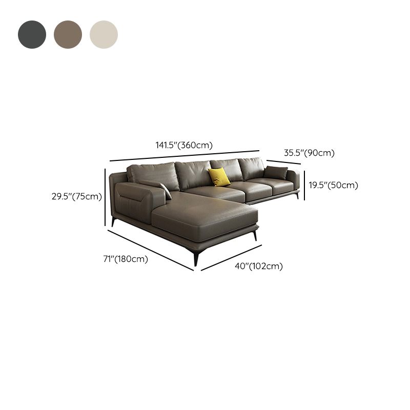 almohadas nórdicas Sala de estar empotrada Asiento de cuero falso estacionario