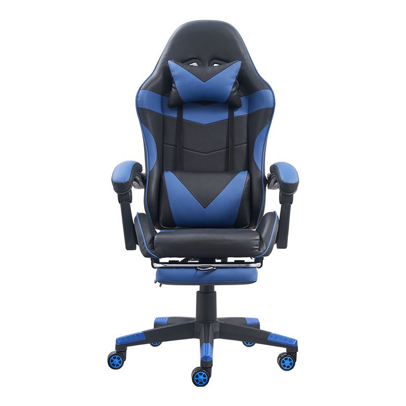 Modern Slide Office Chair Adjustable Seat Height Pillow Included Desk Chair Clearhalo 'furn' 'furn_office_chair' 'Furniture' 'Office Chairs' 'Office Furniture' 'office_chair' 1200x1200_647ef8b3-42ef-4194-87ab-c0b8ed131be3