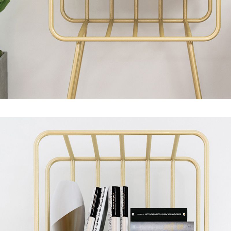 Glam Metal boekenplank geometrische plank boekenkast voor studieruimte 70.9 "H x 11.8" W