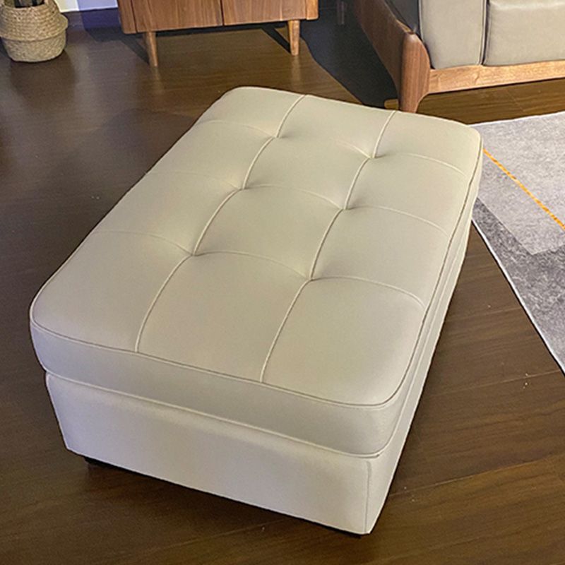 Contemporary Style Rectangular Ottoman Leather Foot Stool with Legs Clearhalo 'furn' 'furn_ottomans_poufs' 'Furniture' 'Living Room Furniture' 'Ottomans & Poufs' 'ottomans_poufs' 1200x1200_648090f6-b740-42a5-b675-bfb11e2dc9fb