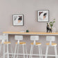 Contemporary Backless Counter Stool Pine Wood Armless Barstool with White Sled Base Clearhalo 'Bar Furniture' 'Bar Stools' 'bar_stools' 'furn' 'furn_bar_stools' 'Furniture' 'Kitchen & Dining Furniture' 1200x1200_6481a47a-7836-4c73-b703-46d45bd756f1