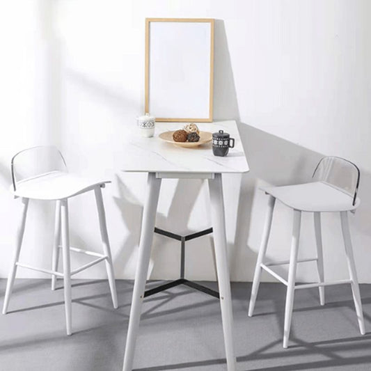 Modern Rectangle Bar and Counter Stool Low Back Stool with 4 Legs Clearhalo 'Bar Furniture' 'Bar Stools' 'bar_stools' 'furn' 'furn_bar_stools' 'Furniture' 'furniture_bar_stools' 'Kitchen & Dining Furniture' 1200x1200_64827aa9-a14a-448a-8b81-d2e670db1b26