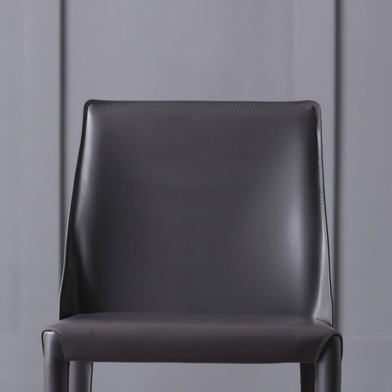 Contemporary Leather Chairs Set Kitchen Dining Room Solid Back Side Chair Clearhalo ' kitchen&dining_furn' 'Dining Chairs' 'Dining Tables & Seating' 'dining_chair' 'furn' 'furn_dining_chair' 'Furniture' 'furniture_dining_chair' 'Kitchen & Dining Furniture' 'kitchen' 1200x1200_64829dd7-735f-45ed-98a0-cd7bda1a6ee2