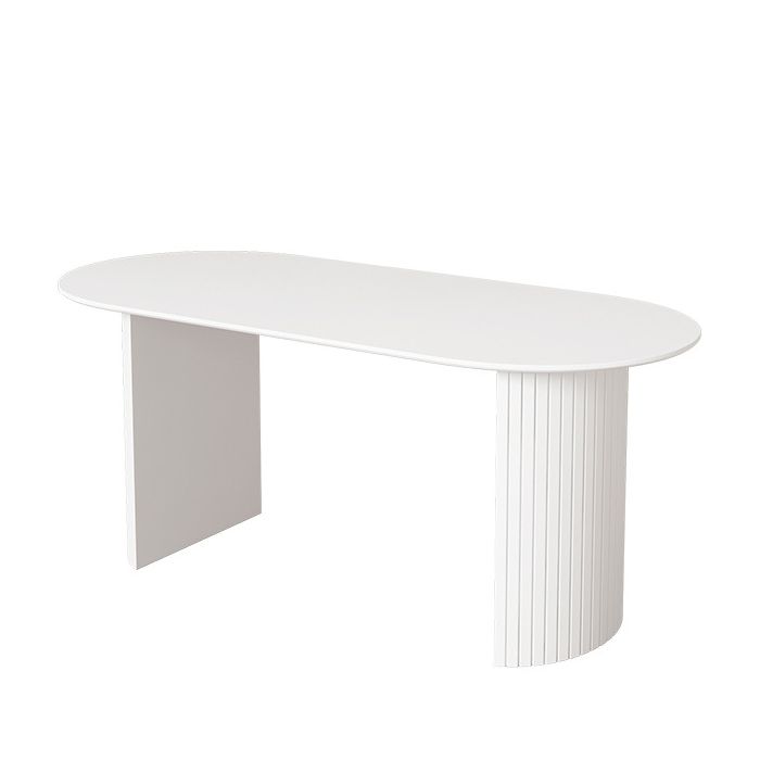 Witte eettafel eenvoudige stijl dinette tafel voor thuis en keuken