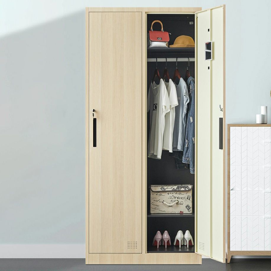 Armoire en métal moderne pour armoire à finition mate à la maison avec portes à charnière
