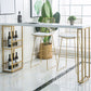 Rectangular Bar Stool and Table Set 1/2/3 Pieces Industrial Pub Table Set